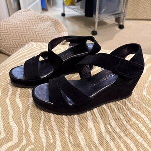 Pedro Garcia Black Wedges